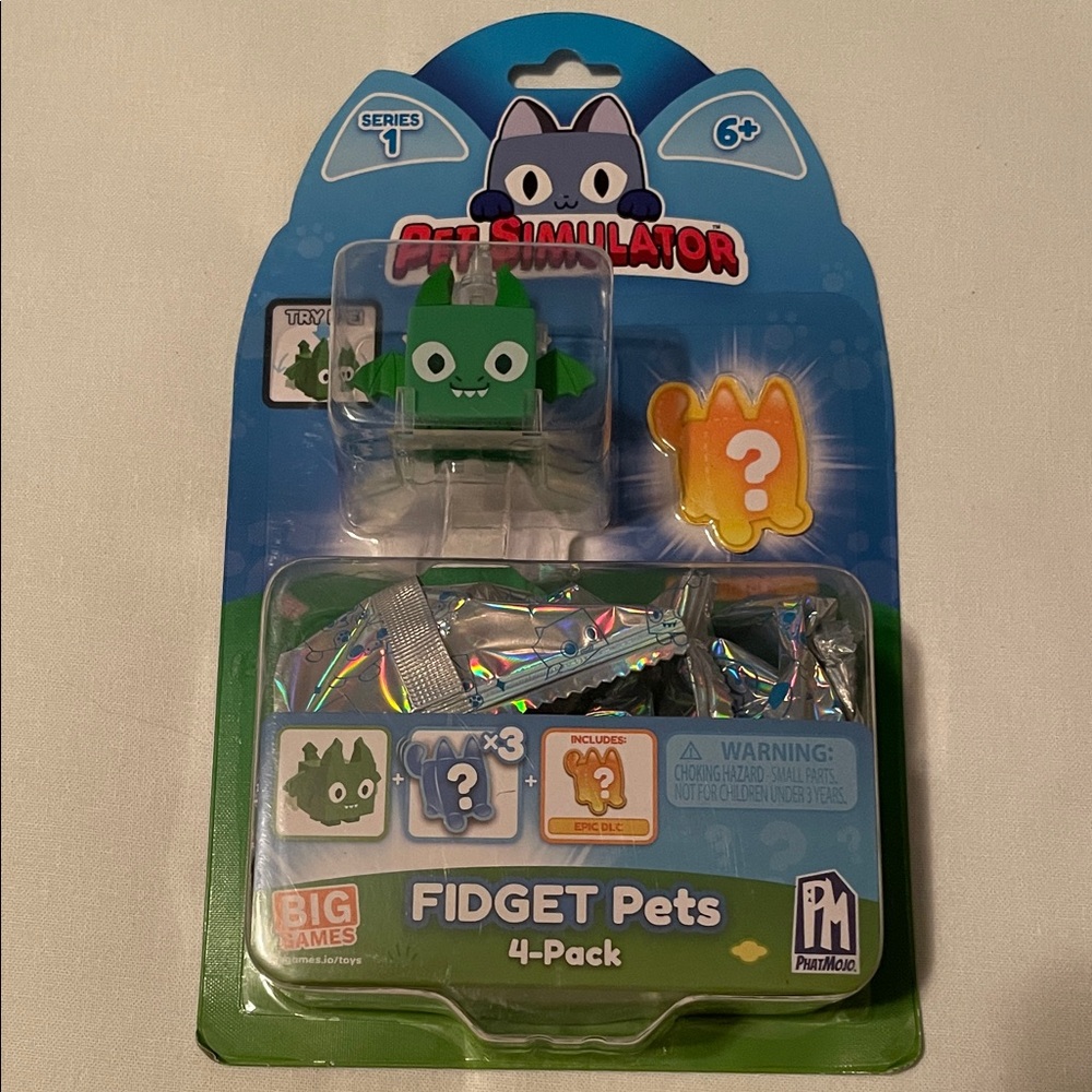 Pet Simulator Green Fidget Pets 4-Pack